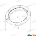Tapa Registro 6" Negro Seaflo
