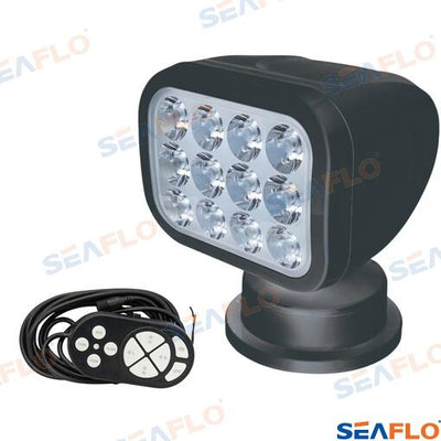 Faro 28W 12/24, Negro Remoto Seaflo (Ref. SFSL2700W01B)