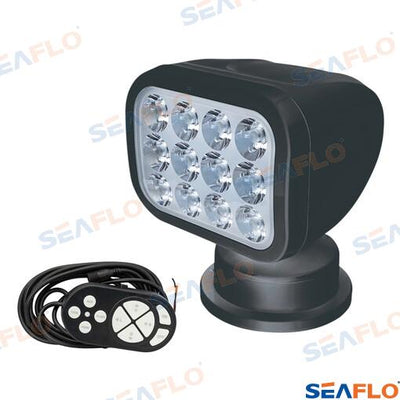 Faro 28W 12/24, Negro Remoto Seaflo (Ref. SFSL2700W02B)