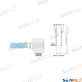 Pasacascos Rejilla 3/4" Seaflo (Ref. SFTH1075006)