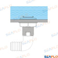 Pasacascos 90º Rejilla 1 1/2" Seaflo