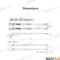 Brazo Limpiaparabrisas 320-455mm Seaflo (Ref. SFWA145503)