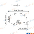 Motor Limpiaparabrisas 5NM 12V 64mm Seaflo