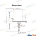 Motor Limpiaparabrisas 5NM 12V 64mm Seaflo