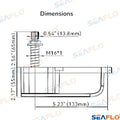 Motor Limpiaparabrisas 6NM 12V 64mm Seaflo