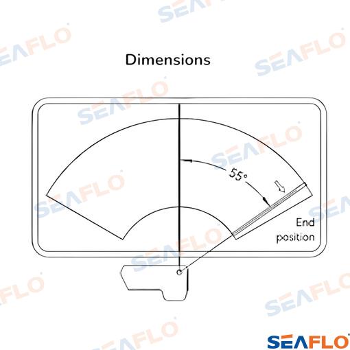 Motor Limpiaparabrisas 6NM 12V 64mm Seaflo