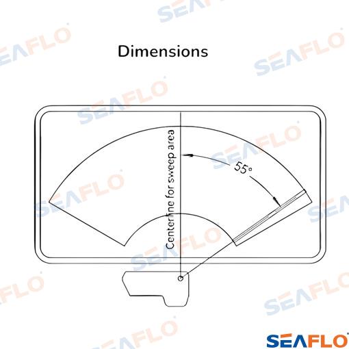 Motor Limpiaparabrisas 6NM 12V 64mm Seaflo