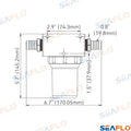 Filtro 3/4" 50µm Seaflo (Ref. SFWS75001)