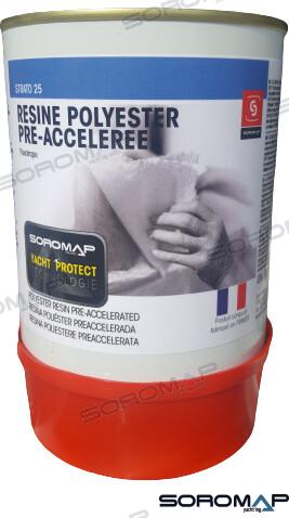 Resina Poliester+catalizador 750GR. Soromap