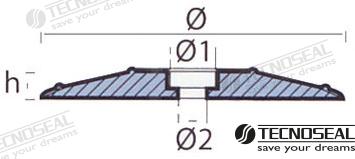 Anodo Disco Doble Zinc Ø 70MM Tecnoseal