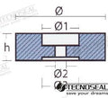 Anodo Popa Zinc Ø 140MM Completo Tecnoseal (Ref. TEN00131C)