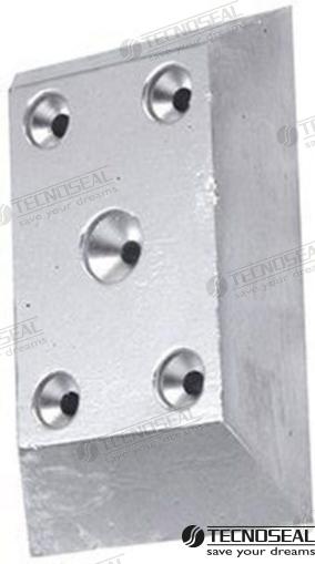 Anodo Posillipo Zinc 122X81X20MM Tecnoseal (Ref. TEN00215)