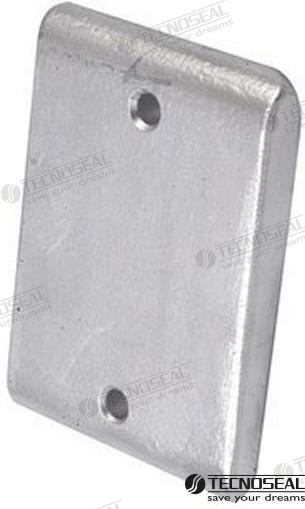 Anodo Piastre Scafo Zinc 100X70X12MM Tecnoseal