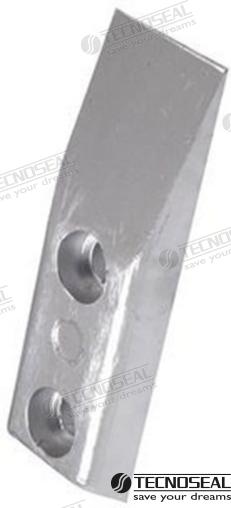 Anodo Scafi Veloci Zinc 210X70X25MM Tecnoseal