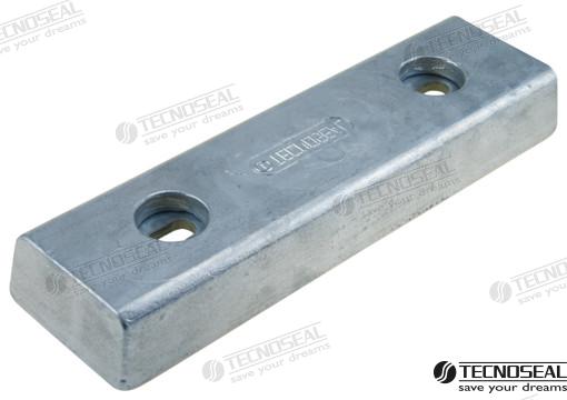 Anodo Rectangular Zinc 300X80X46MM Tecnoseal