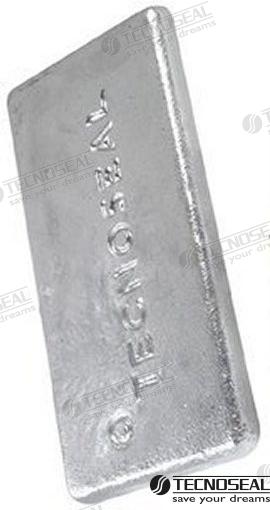 Anodo Caldaia Zinc 300X150X15MM Tecnoseal