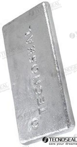Anodo Caldaia Zinc 300X150X20MM Tecnoseal