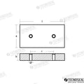 Anodo Caldaia Zinc 300X150X26MM Tecnoseal