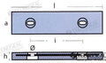Anodo Placa Zinc 455X100X50MM 12 Kg Tecnoseal