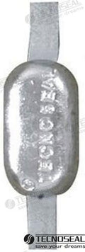 Anodo Oval Zinc 200X25X5MM 1KG Tecnoseal