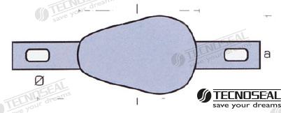 Anodo Pez Con Inserto Zinc Ø 13X25MM 1KG Tecnoseal
