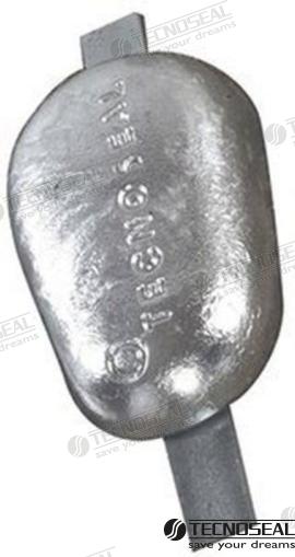 Anodo Para Soldar Zinc 250X25X5MM 3KG Tecnoseal