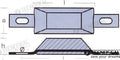 Anodo Lingote C/inserto Zinc 0,5KG Tecnoseal