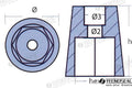 Anodo Radice Hexagonal Zinc Eje 35MM Tecnoseal