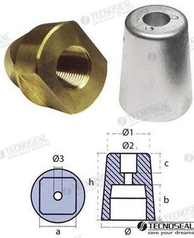 Anodo Conico Cuadrado Tecnoseal