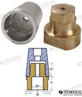 Anodo Radice Completo Zinc Eje 60 Tecnoseal (Ref. TEN00417E)