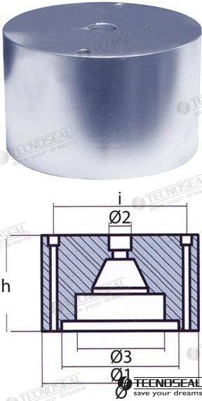 Anodo Riva Mercurius Zinc 9,14KG. Tecnoseal