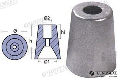 Anodo Ferreti Zinc Eje 50 Tecnoseal