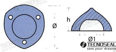 Anodo Max Prop Zinc 52MM. Tecnoseal