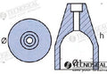 Anodo Ogive Orvea Zinc 65MM Tecnoseal