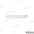 Barra Zinc 140X400MM Tecnoseal