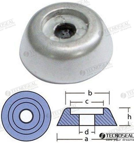 Anodo Lewmar Serie 185TT Zinc Tecnoseal
