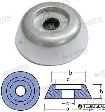 Anodo Lewmar Serie 250/300 Zinc Tecnoseal