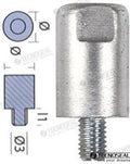 Anodo Yanmar Barra Motor Zinc Ø 20MM Tecnoseal