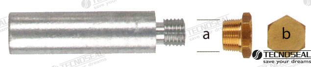 Anodo Motor Yanmar Zinc L50MM Tecnoseal