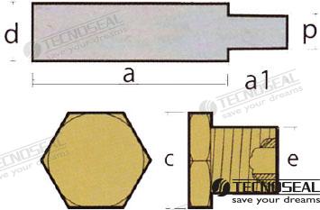 Anodo Caterpillar C/tapon Tecnoseal (Ref. TEN02028T)