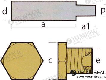 Anodo Boudouin C/tapon Zinc Tecnoseal