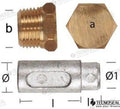 Anodo Lombardini Zinc C/tapon Tecnoseal