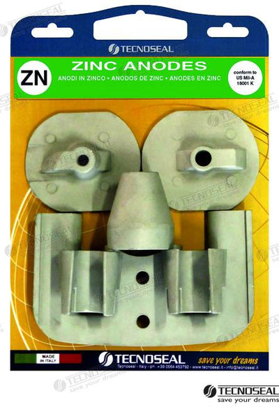 Kit Anodos Zinc Yanmar Stern Drive Tecnoseal