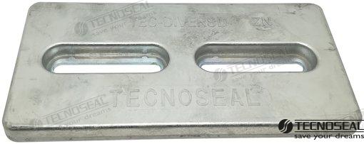 Anodo Placa Alu. Divers 305X152X25MM Tecnoseal