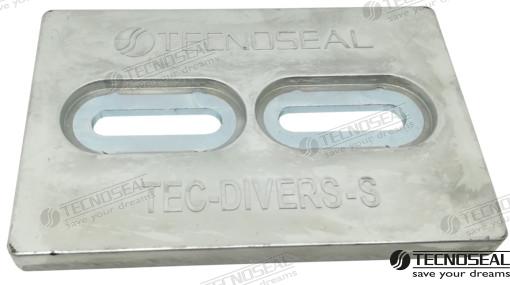 Anodo Placa Zinc 152X102X13MM Minidivers Tecnoseal