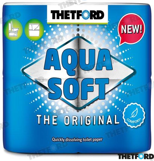 Aqua Soft "new" 4 Rollos Papel Higienico Thetford