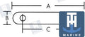Contraplaca Transom Inferior T-H Marine