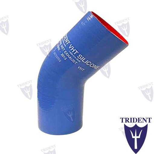 Codo Escape Silicona 45X50MM Trident