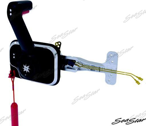 Mando Lateral Negro C/ Paro Motor T&t Seastar-Dometic