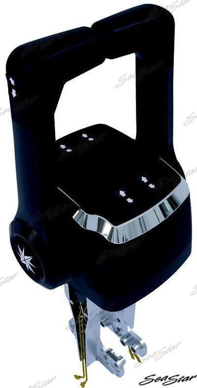 Mando Consola Doble Negro C/ T&t Seastar-Dometic
